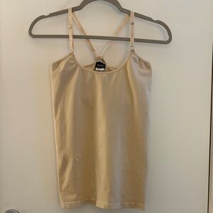 Victoria Secret By Body Women's Beige Spandex Racer Back Cami SZ L